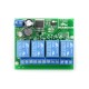 Relės modulis 4 kanalų + Bluetooth 4.0 BLE - 10A/250V kontaktai - 5V ritė