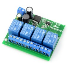 Relay module 4 channels + Bluetooth 4.0 BLE - 10A/250V contacts - 5V coil