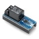 Relės modulis, skirtas Raspberry Pi Pico - 1 kanalas su optiniu izoliavimu - 7A/250VAC 10A/30VDC kontaktai - 5V ritė