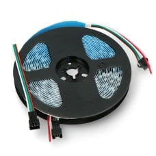 RGB LED strip SK6812 - digital, addressed - IP30 60 LED/m, 5V - 5m - white