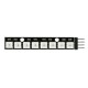 RGB LED strip WS2812 5050 x 8 LEDs - 53mm - soldered connectors 