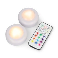 RGBW LED šviesų rinkinys su nuotolinio valdymo pultu - KC007 - 16 spalvų - 62.2x27.6 mm - 2 vnt, - Bambu Lab
