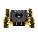 Robot Chassis MP - set of intelligent robot chassis with shock absorption - Mecanum wheels - Waveshare 24420