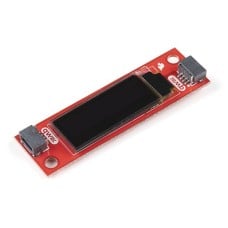 OLED display Qwiic 0.91'' 128x32 px I2C, SparkFun LCD-17153