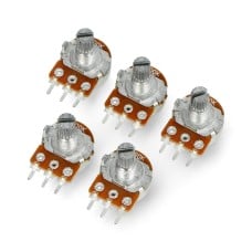 Rotary potentiometer 200kOhm linear 1/5W B200k - 5 pcs