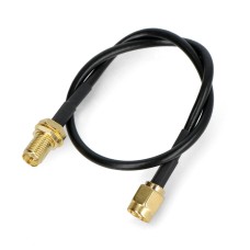 RP-SMA antenos kabelis - 25 cm - vyriškas-moteris - SparkFun CAB-22037