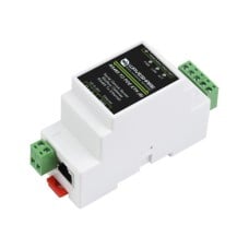 RS485 į Ethernet keitiklis su PoE - Pramoninis TCP/IP nuosekliojo prievado serveris - DIN bėgelis - Waveshare 23273
