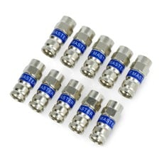 SAT F connector RG6 Master compression - 10 pcs