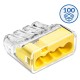 SCP4 plug-in greitoji jungtis - 4 takeliai 4mm 32A/450V - Perfect Quick connector - 100 vnt.