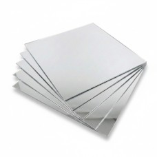 Silver Plexiglass Mirror - 3mm - 200x200mm - 5pcs