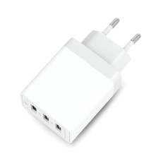 Wall charger Blow 3x USB type A 2.4A 5V - White