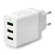 Wall charger Blow 3x USB type A 2.4A 5V - White