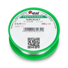 Solder Cynel LC99.3 100g/0.7mm - lead-free