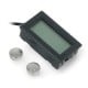 Panel thermometer with LCD display from -50°C to 110°C and measuring probe - 10m