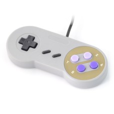 SNES - retro žaidimų valdiklis - violetiniai mygtukai