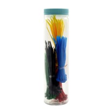 Colored cable ties in a tube - 250 pcs