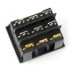 Rocker switch, triple RS203-6C3R - 250V/16A - red