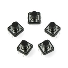 Tact Switch 12x12mm h-7mm - 5 pcs