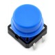 Tact Switch 12x12mm with cap - blue mushroom - 5 pcs