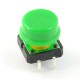 Tact Switch 12x12mm with cap - mushroom green - 5 pcs