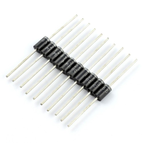 Rectifier diode BY255 3A/1300V - 10 pcs Rectifier diode BY255 3A/1300V - 10 pcs