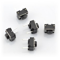 Tact Switch 6x6mm/5mm THT - 2 pin - 5 pcs