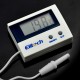 Thermometer with external probe and LCD display from -50 °C to 80 °C - white