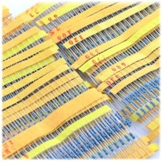 Set of THT CF 1/4W resistors 1% - 2600 pcs