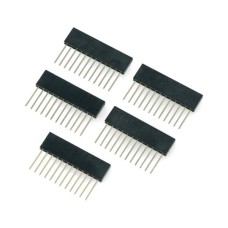 Cut-out socket 1x12 pins 2.54mm - vertical long