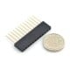 Cut-out socket 1x12 pins 2.54mm - vertical long