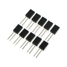 Trim socket straight 1x2 pins 2.54mm - vertical long