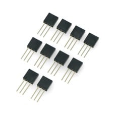 Karpomas lizdas tiesus 1x3 kaiščių 2.54mm - vertikalus ilgas - 10vnt