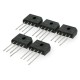 Bridge rectifier KBU6M - 1000V/6A - flat - 5 pcs
