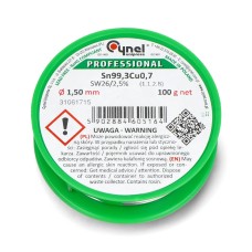 Solder Cynel LC99.3 SW26 100g/1.5mm - lead-free