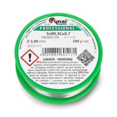 Solder Cynel LC99.3 SW26 100g/2mm - lead-free