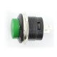Switch ON-OFF momentary, round 250V/3A - green - 5 pcs
