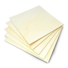 Poplar plywood - 3mm - 300x300mm - 5 pcs