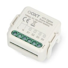 Tuya - 4 kanalų mini ZigBee scenų valdiklis - 12 veiksmų - 230V - OXT T254