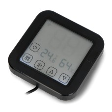 Tuya - WiFi IR thermostat - temperature and humidity sensor - Moes WR-FL-S16-BK-MS