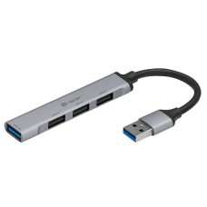 USB 3.0 šakotuvas - 4 prievadai - sidabrinis - Tracer H41