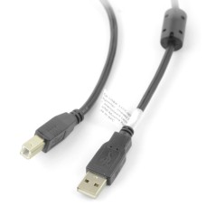 USB cable A-B Lanberg - with ferrite filter - 1.8m