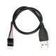 USB A laidas 0.3m su kištuku 1x5