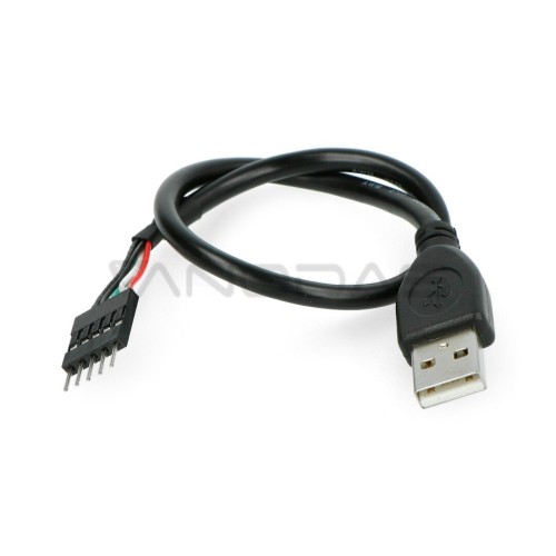 USB A laidas 0.3m su kištuku 1x5 