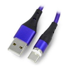 Magnetinis laidas USB A - C tipo USB - 2m - Akyga AK-USB-43