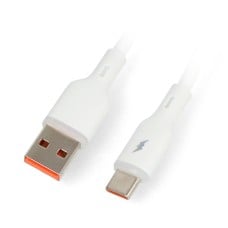 USB A - USB C 2.0 cable with backlight - silicone - 1m - Akyga AK-USB-59