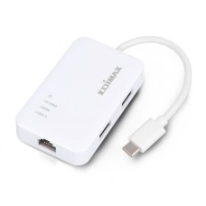 USB C adapter - Gigabit Ethernet + 3x USB 3.0 - Edimax EU-4308