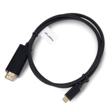 USB C – HDMI 4K laidas – 1m – Lanberg CA-CMHD-10CU-0010-BK