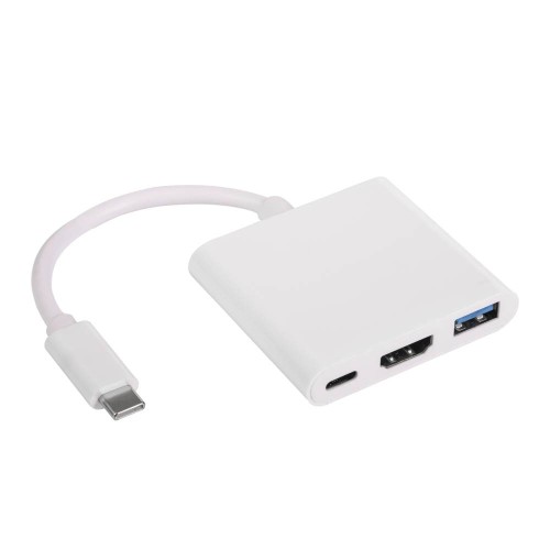 USB C Hub - USB A 3.0, USB C, and HDMI 4K - Akyga AK-AD-57 USB C Hub - USB A 3.0, USB C, and HDMI 4K - Akyga AK-AD-57