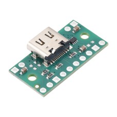 USB C tipo maitinimo jungtis su TPS2116 multipleksoriumi - usb09a - Pololu 3728