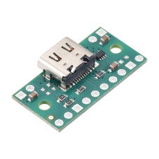 USB C tipo maitinimo jungtis su TPS2116 multipleksoriumi - usb09b - Pololu 3729